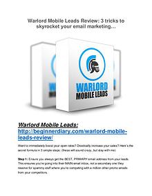 Warlord Mobile Leads review and Exclusive $26,400 Bonus