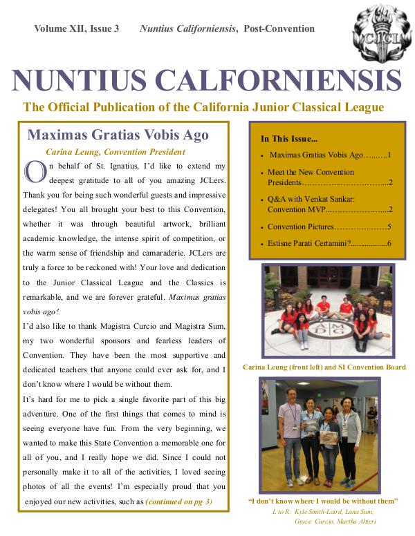 Nuntius Californiensis Post Convention Edition-1