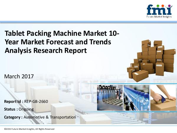 FMI Tablet Packing Machine Market Expected to Expand a