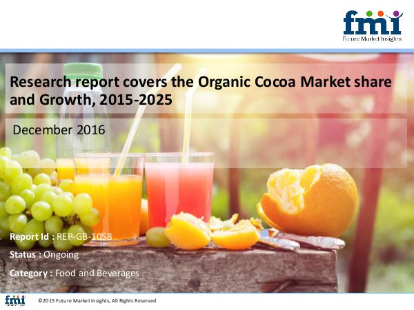 Organic Cocoa Market Forecast and Segments, 2015-2
