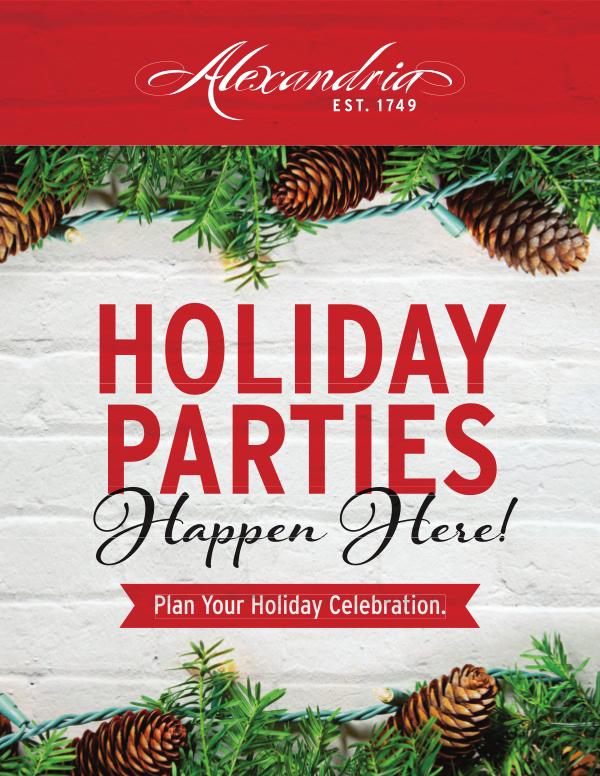 Plan the perfect holiday party in Alexandria, Virginia. Holiday Party Guide
