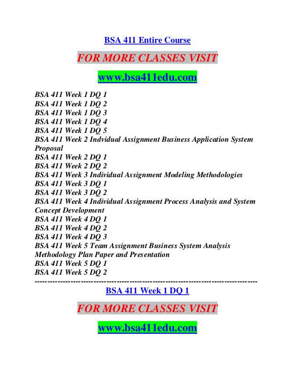 BSA 411 EDU Career Path Begins/bsa411edu.com BSA 411 EDU Career Path Begins/bsa411edu.com