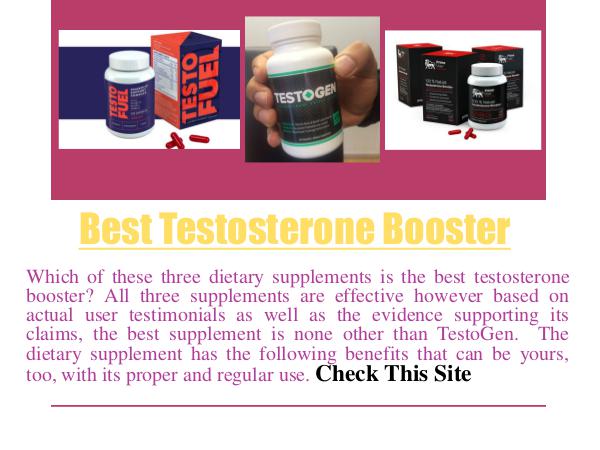 Best Testosterone Booster - Safe to Use Best Testosterone Booster