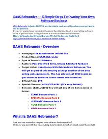 SAAS Rebrander review & bonuses - cool weapon