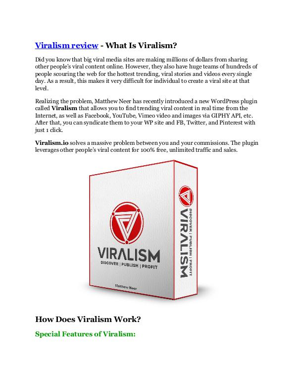 marketing online Viralism TRUTH review and EXCLUSIVE $25000 BONUS