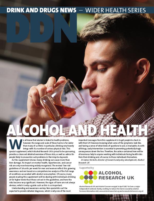 Drink and Drugs News DDN Alcohol and Health