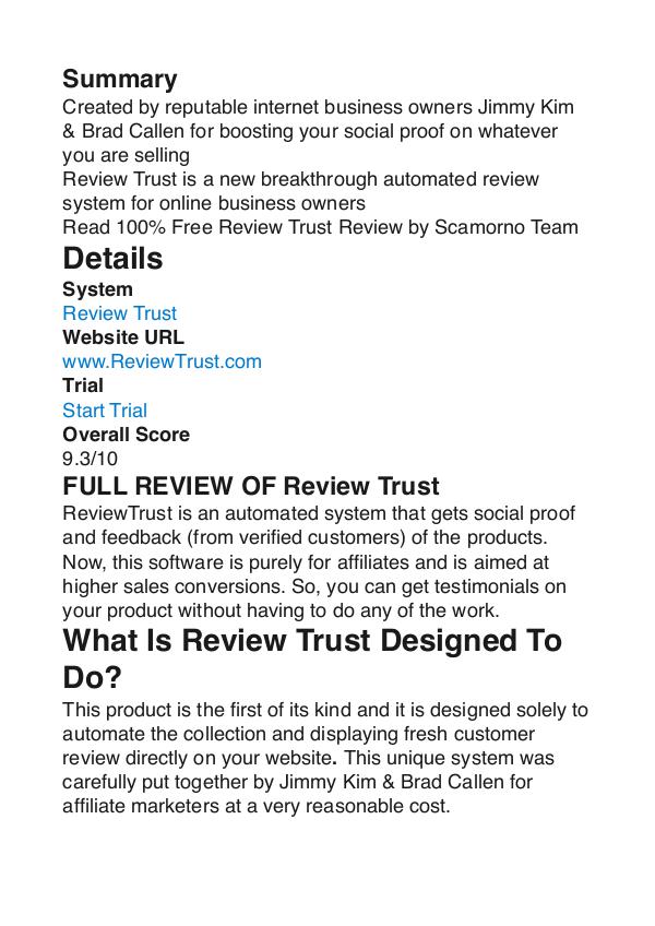 Review Trust Jimmy Kim PDF Review 1 Review Trust Jimmy Kim PDF Review 1