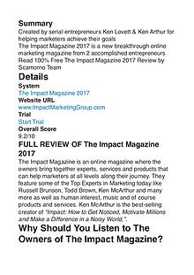 The Impact Magazine Ken Arthur PDF Review 1
