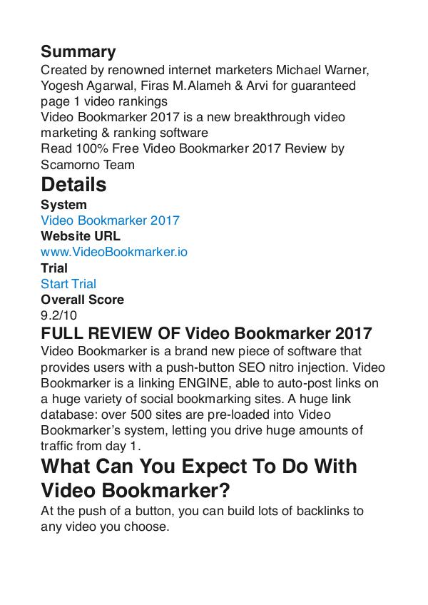 Video Bookmarker 2017 Michael Warner PDF Review 1 Video Bookmarker 2017 Michael Warner PDF Review 1