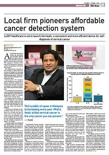 Cervisafe in Malaysia SME Newspaper