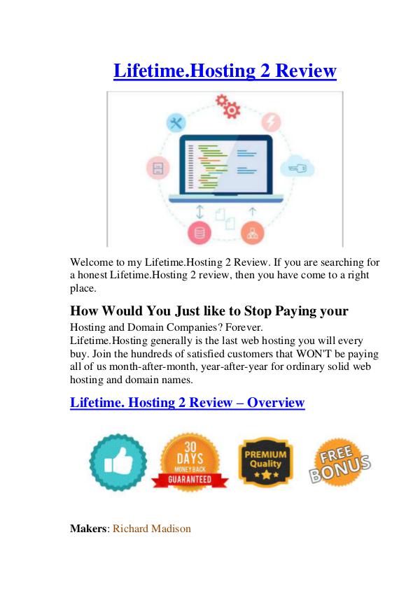 Life-time Hosting 2 Review - The Best Review For You Life-time Hosting 2 Review - The Best Review