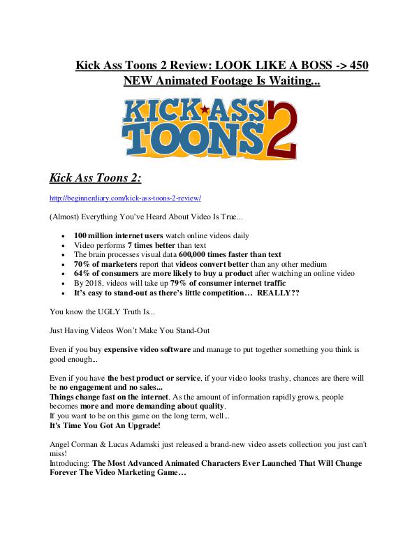 Kick Ass Toons 2 review & (GIANT) $24,700 bonus Kick Ass Toons 2 Review & GIANT Bonus