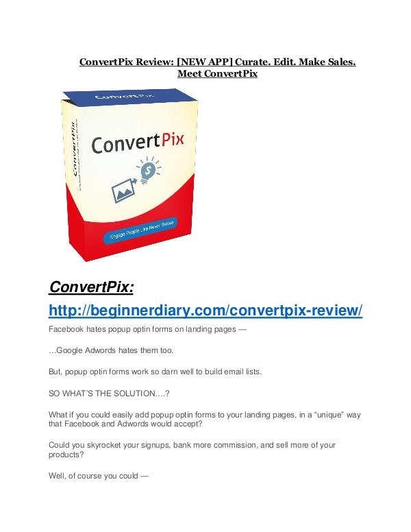 ConvertPix Review - ConvertPix +100 bonus items
