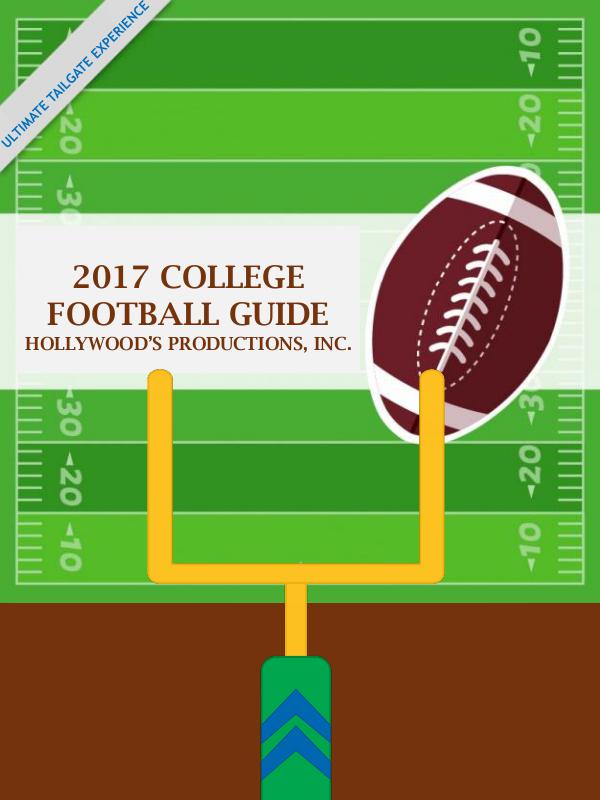 Hollywood's Productions 2017 College Football Guide College Football Capabilities Deck