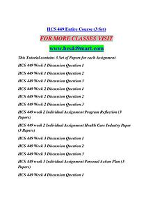 HCS 449 MART Education Terms/hcs449mart.com