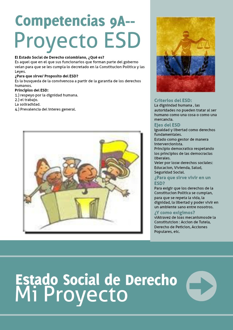Proyecto competencias Ciudadanas 9A Estado Social de Derecho