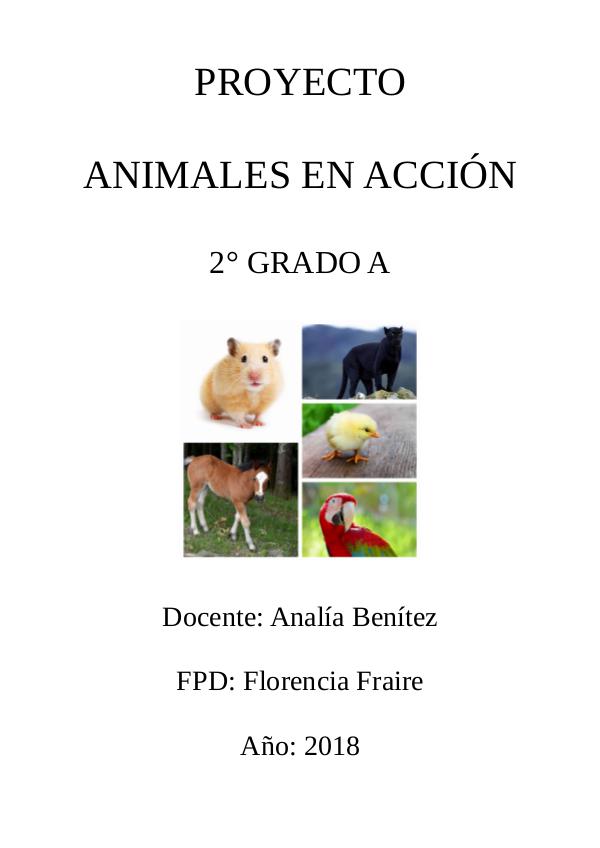 Animales en acción Animales en acción final 2 A