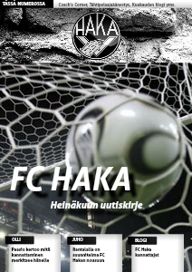 FC HAKA UUTISKIRJE Heinäkuu 2013