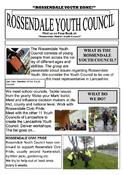Lancashire Youth Council Rossendale District
