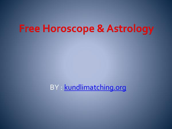 Free Horoscope & Astrology