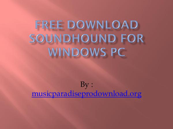 Download SoundHound for Windows PC Free