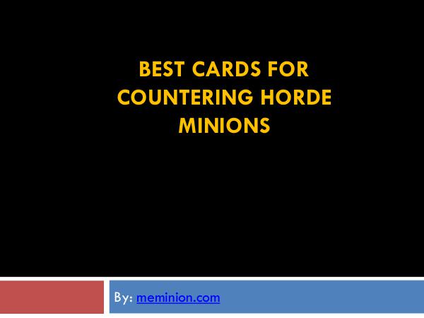 Meminions How to play and count every card clash royale