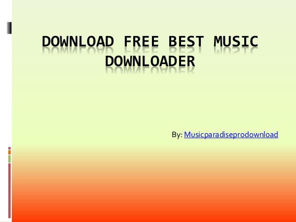 Music Download Free Best Music Downloader