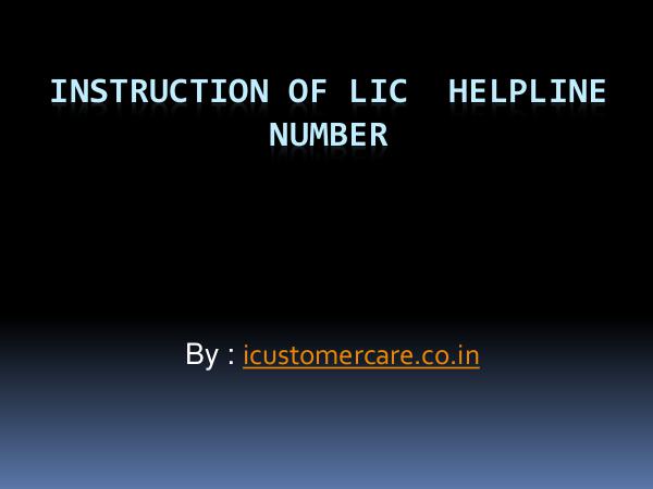 LIC Customer Care Numbers