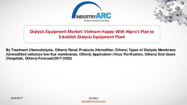 Dialysis Equipment Market Focusing on Reduce Machine Costs Dialysis Equipment Market
