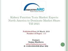 Kidney Function Tests Market | IndustryARC