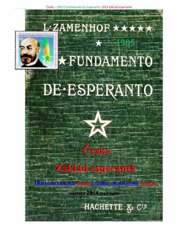 Fundamento de Esperanto česky 1