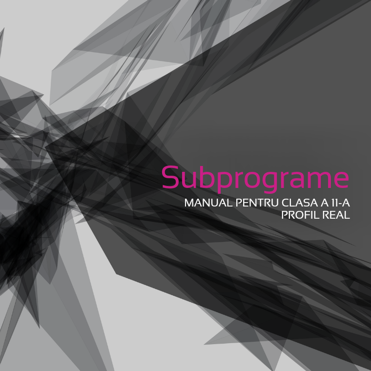 Subprograme Subprograme