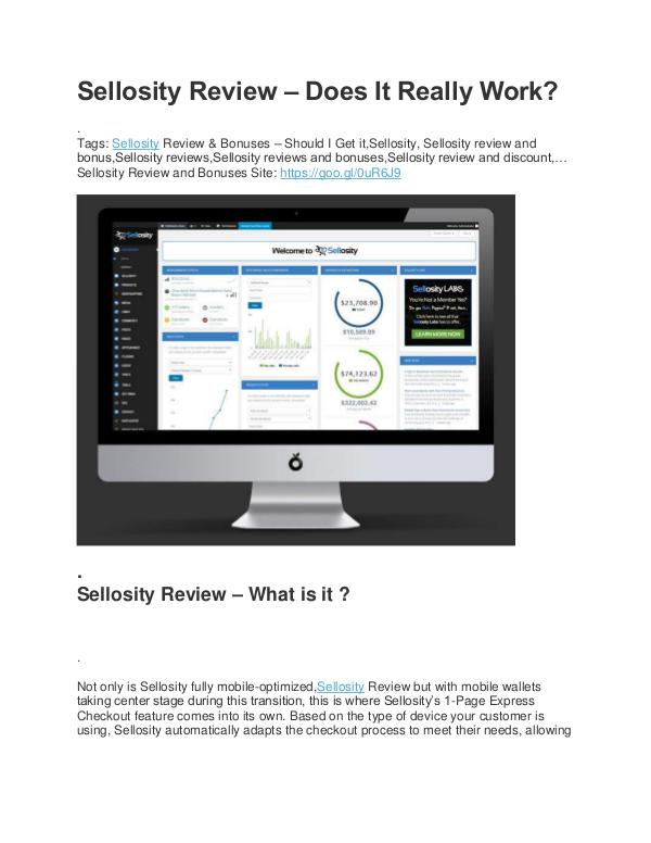 Sellosity Review – Does It Really Work? Sellosity Review