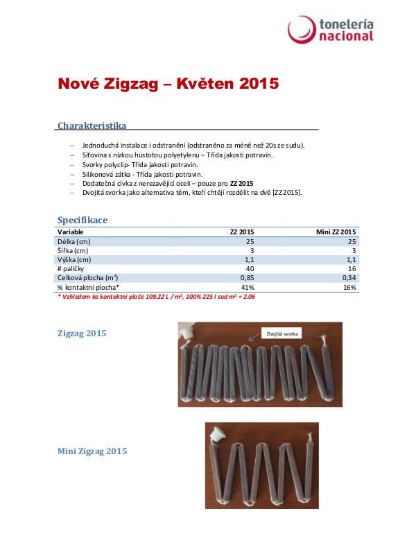 Nové paličky ZigZag 2015