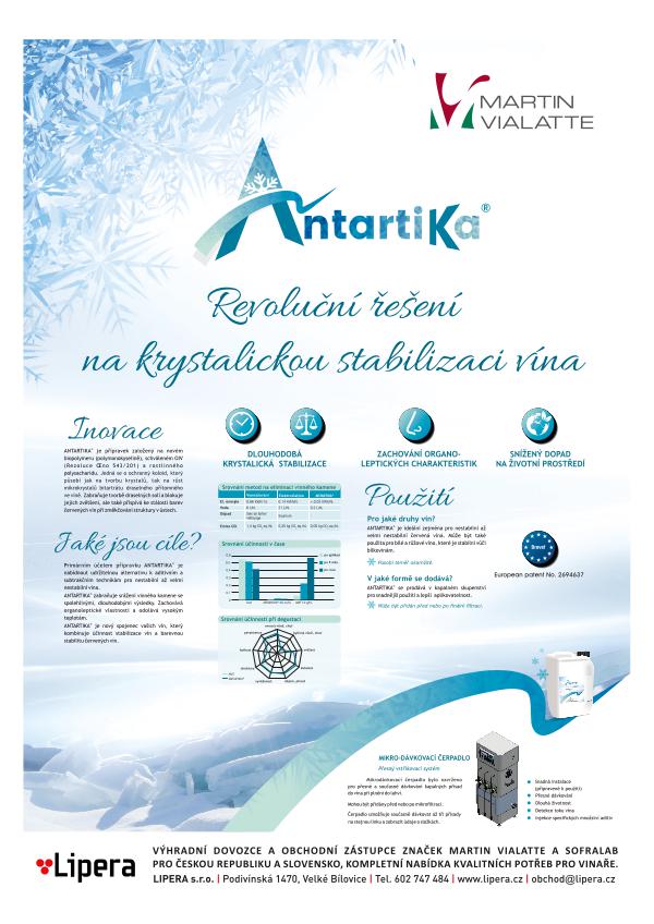 Revoluční řešení na krystalickou stabilizaci vína: ANTARTIKA® Martin Vialatte ANTARTIKA®