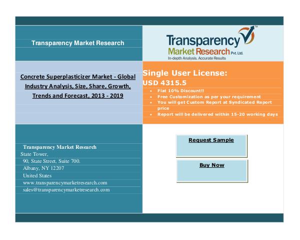 Concrete Superplasticizer Market 2013 – 2019