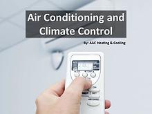Air Conditioning and Climate Control