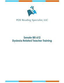 Dyslexia Related Teacher Training 