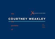 Courtney Weakley Design Portfolio 2016