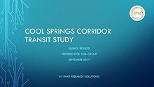Cool Springs Corridor Study