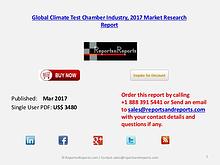 Global Forecasts on Climate Test Chamber Market Analysis to 2022