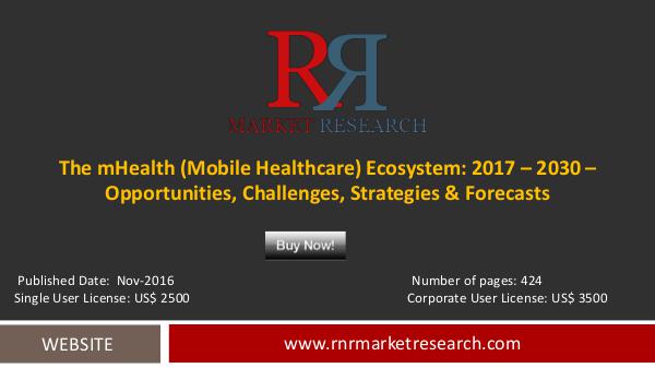 mHealth Market In-depth analysis Forecasts to 2030 Nov-2016