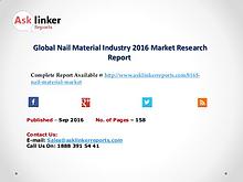 Global Nail Material Market by Supply Demand and Industry Growth 2020