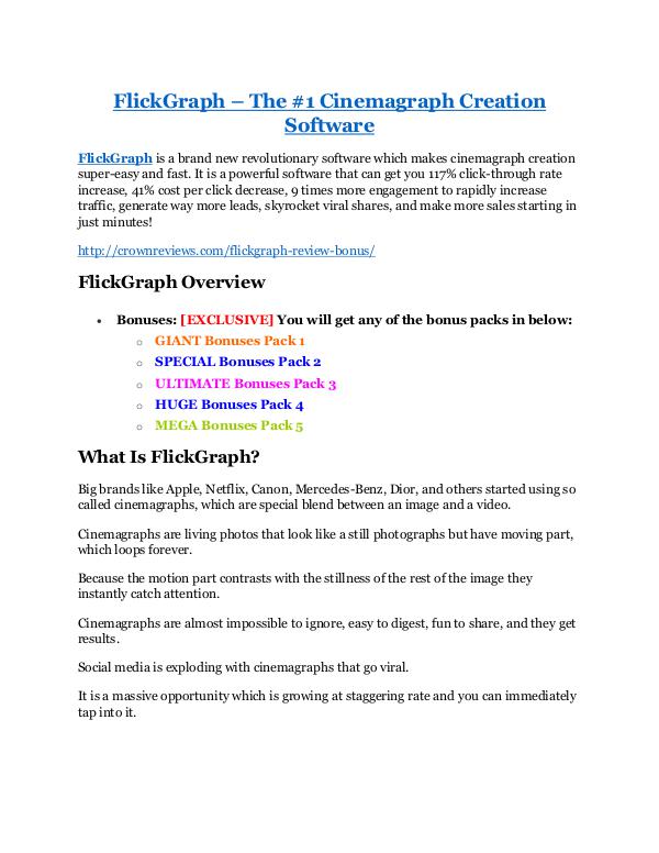 marketing FlickGraph review - (FREE) Jaw-drop bonuses