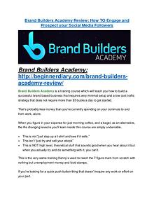Brand Builders Academy review and sneak peek demo