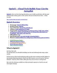 OptinX review-- OptinX (SECRET) bonuses