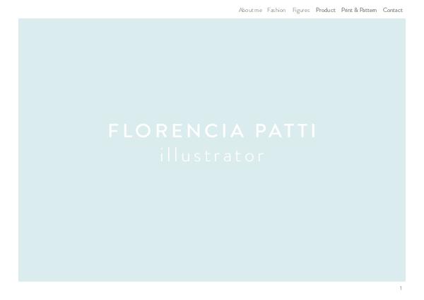 PORTFOLIO FLORENCIA PATTI Portfolio Florencia Patti