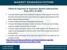 Global E-Cigarette & Vaporizer Market Information from 2011 to 2021