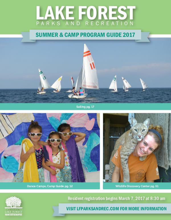 Lake Forest Parks & Recreation Brochures Summer/Camp 2017