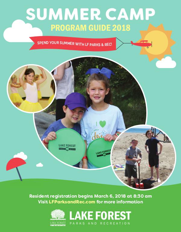 Lake Forest Parks & Recreation Brochures Camp Guide 2018
